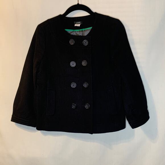 J. Crew Peacoat in Black - Picture 1 of 5